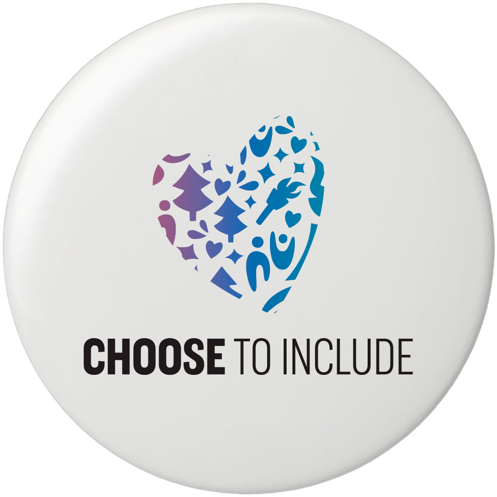 Value Heart Of Inclusion Button 3"