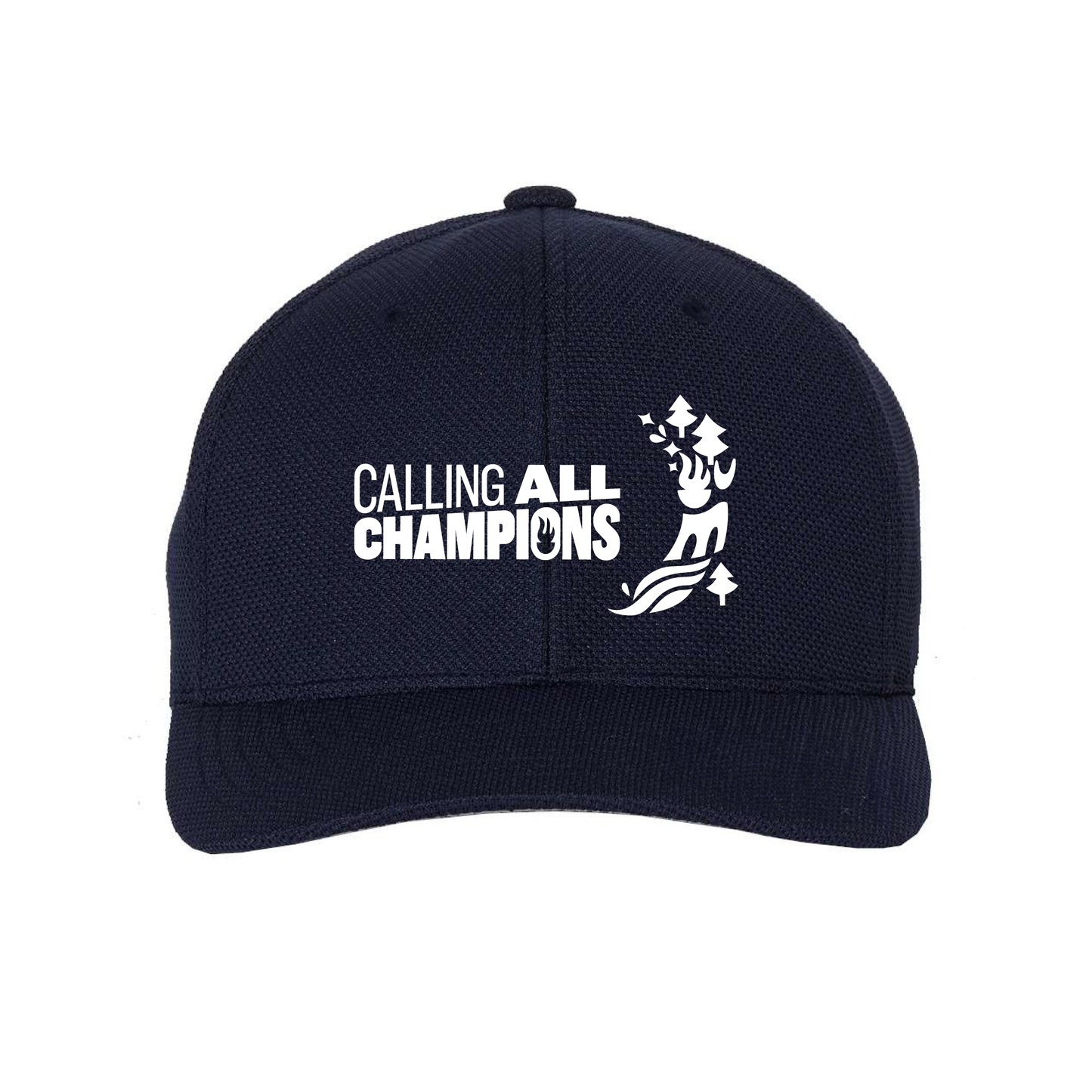 Calling All Champions Embroidered Flexfit Mesh Cap