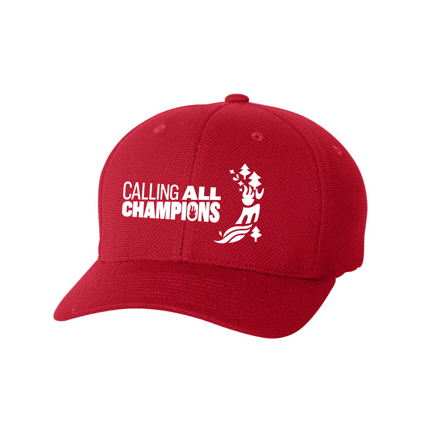 Calling All Champions Embroidered Flexfit Mesh Cap