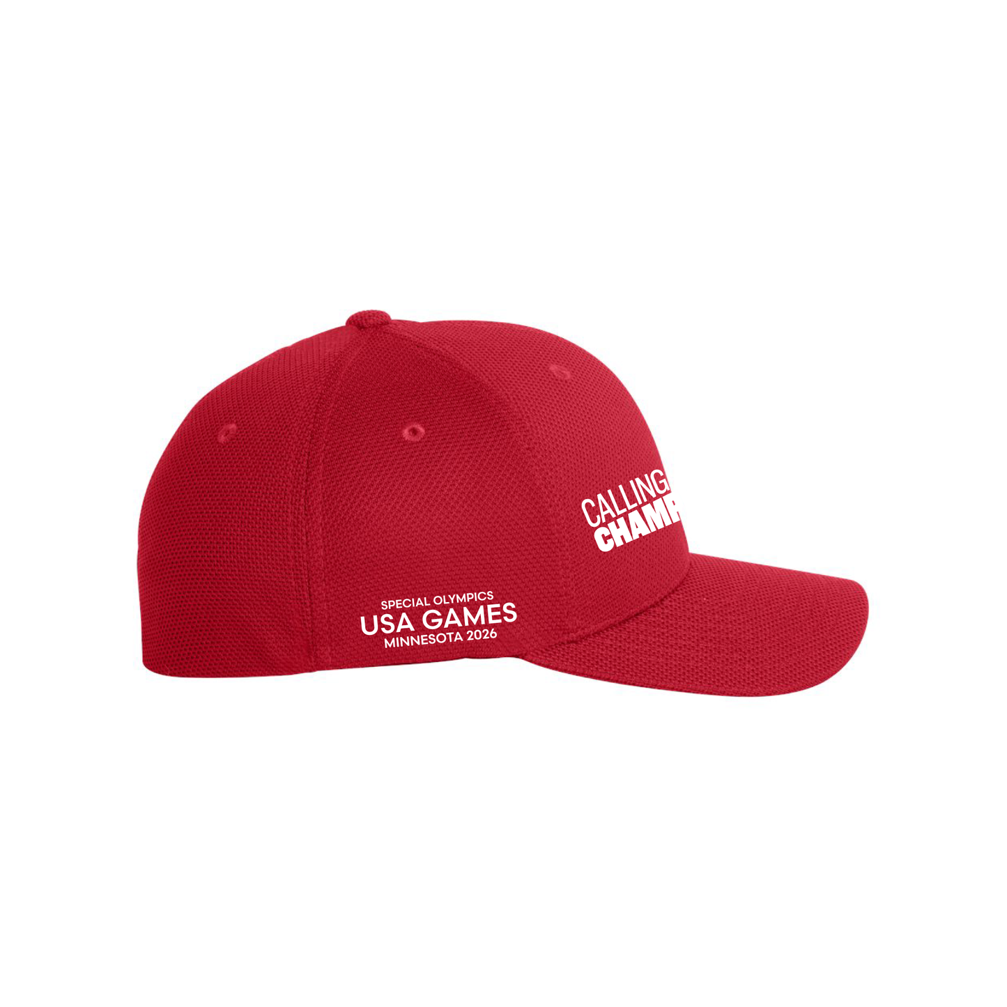 Calling All Champions Embroidered Flexfit Mesh Cap