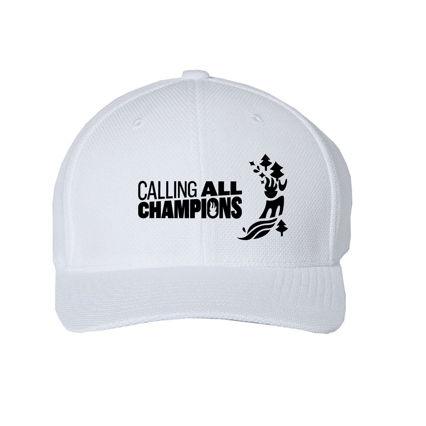 Calling All Champions Embroidered Flexfit Mesh Cap