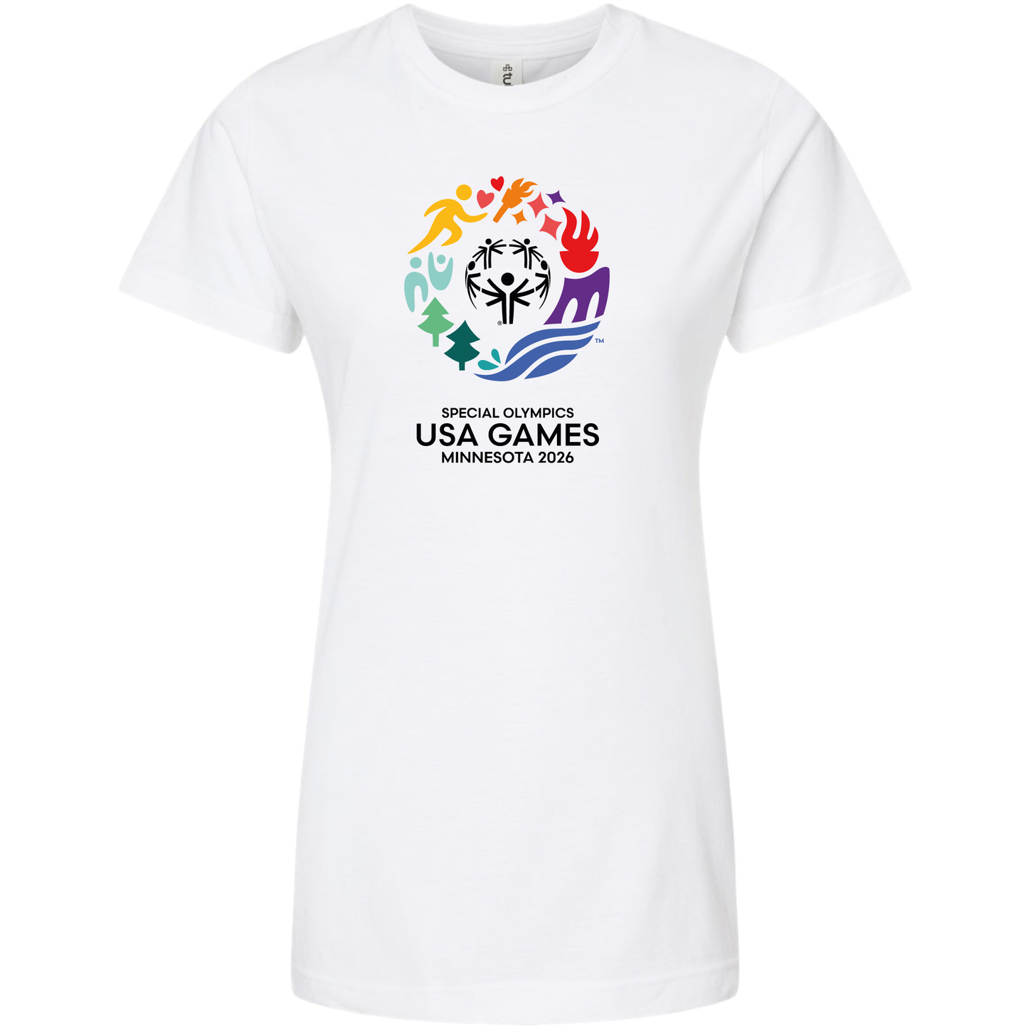 Value Classic USA Games Women's Fine Jersey Classic Fit T-Shirt