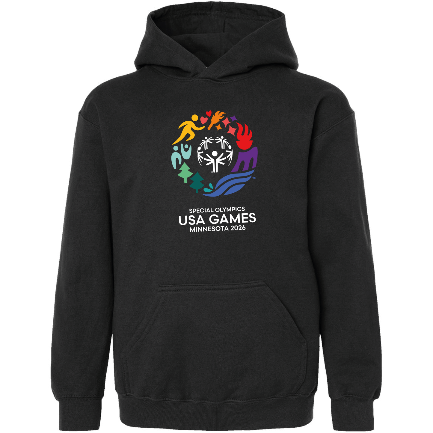 Value Classic USA Games Youth Hooded Pullover Sweatshirt