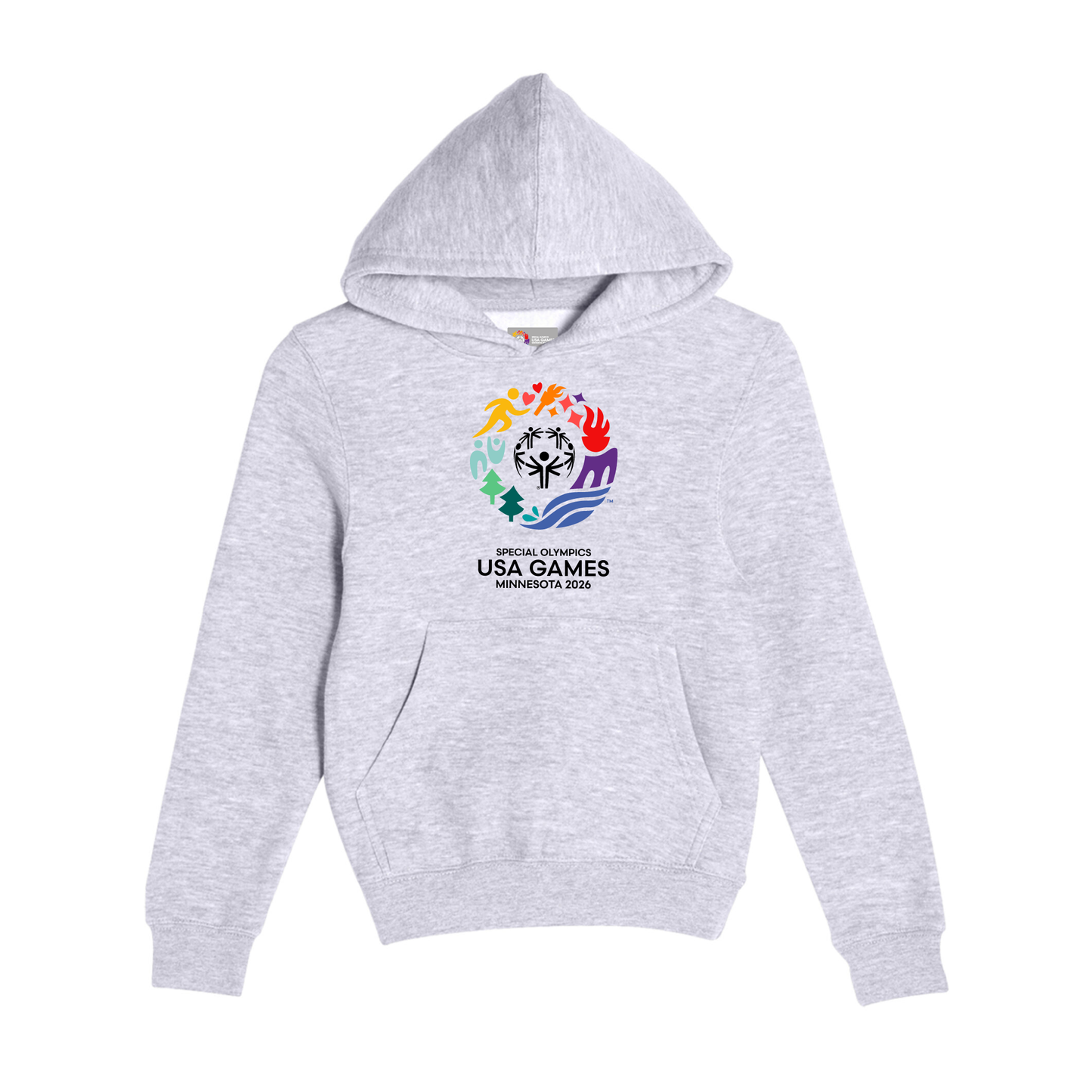 Classic Logo Youth Hooded Pullover Sweatshirt
