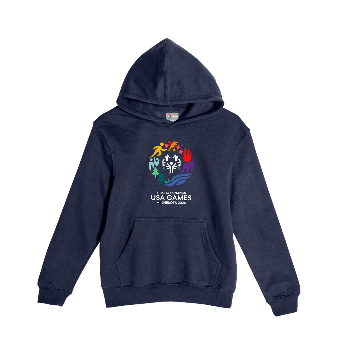 Classic Logo Youth Hooded Pullover Sweatshirt