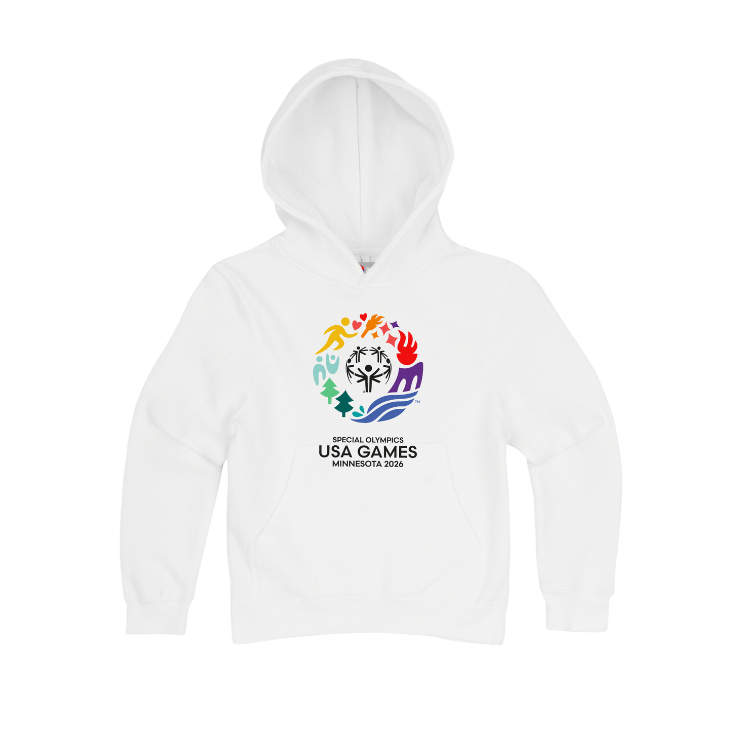 Classic Logo Youth Hooded Pullover Sweatshirt