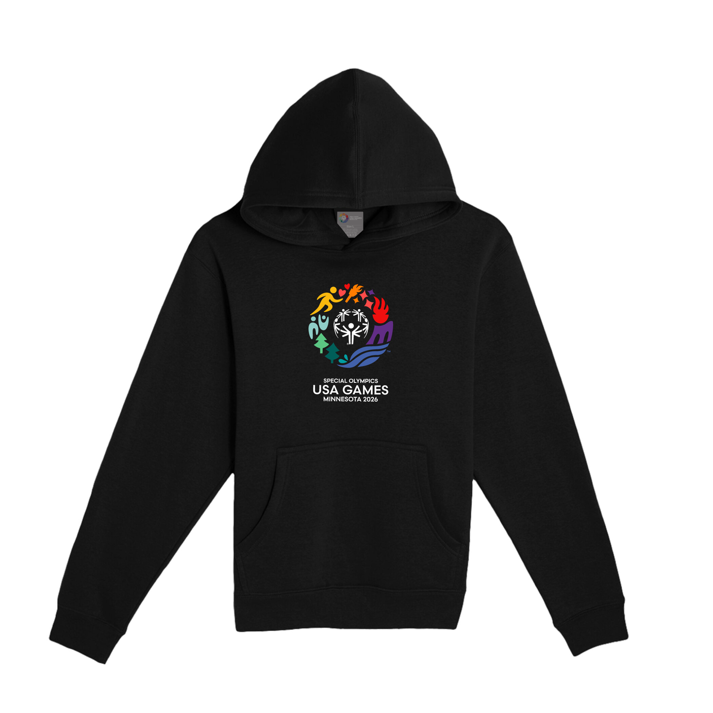 Classic Logo Youth Hooded Pullover Sweatshirt