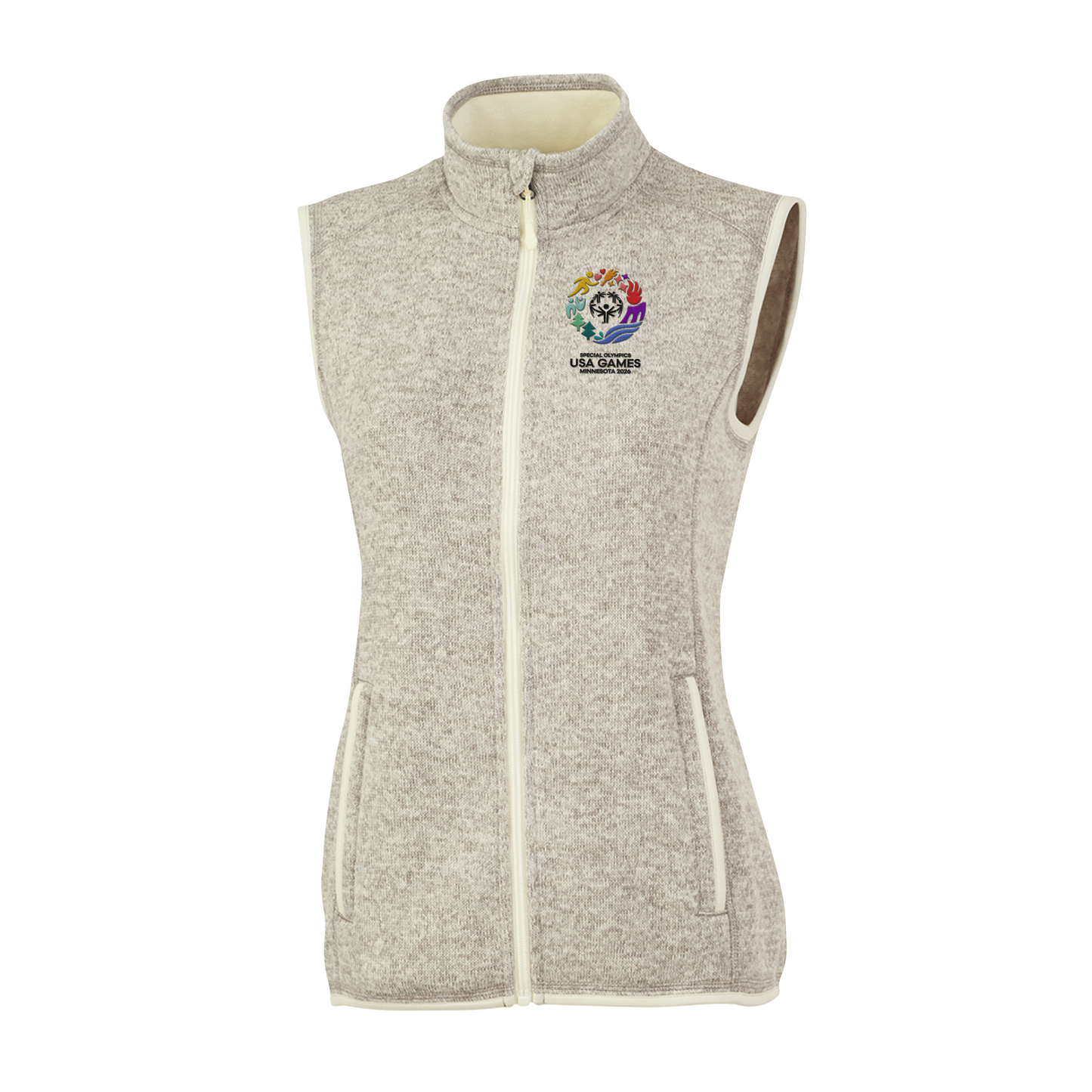 Club26 Women's Charles River Apparel Embroidered Pacific Heathered Vest