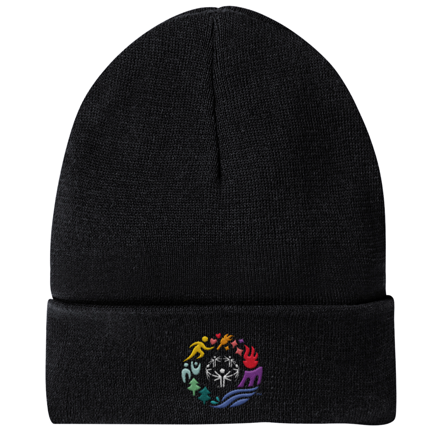 Classic Logo Embroidered Adult Cuffed Beanie