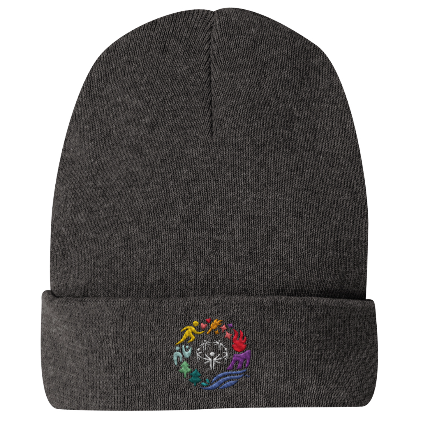 Classic Logo Embroidered Adult Cuffed Beanie
