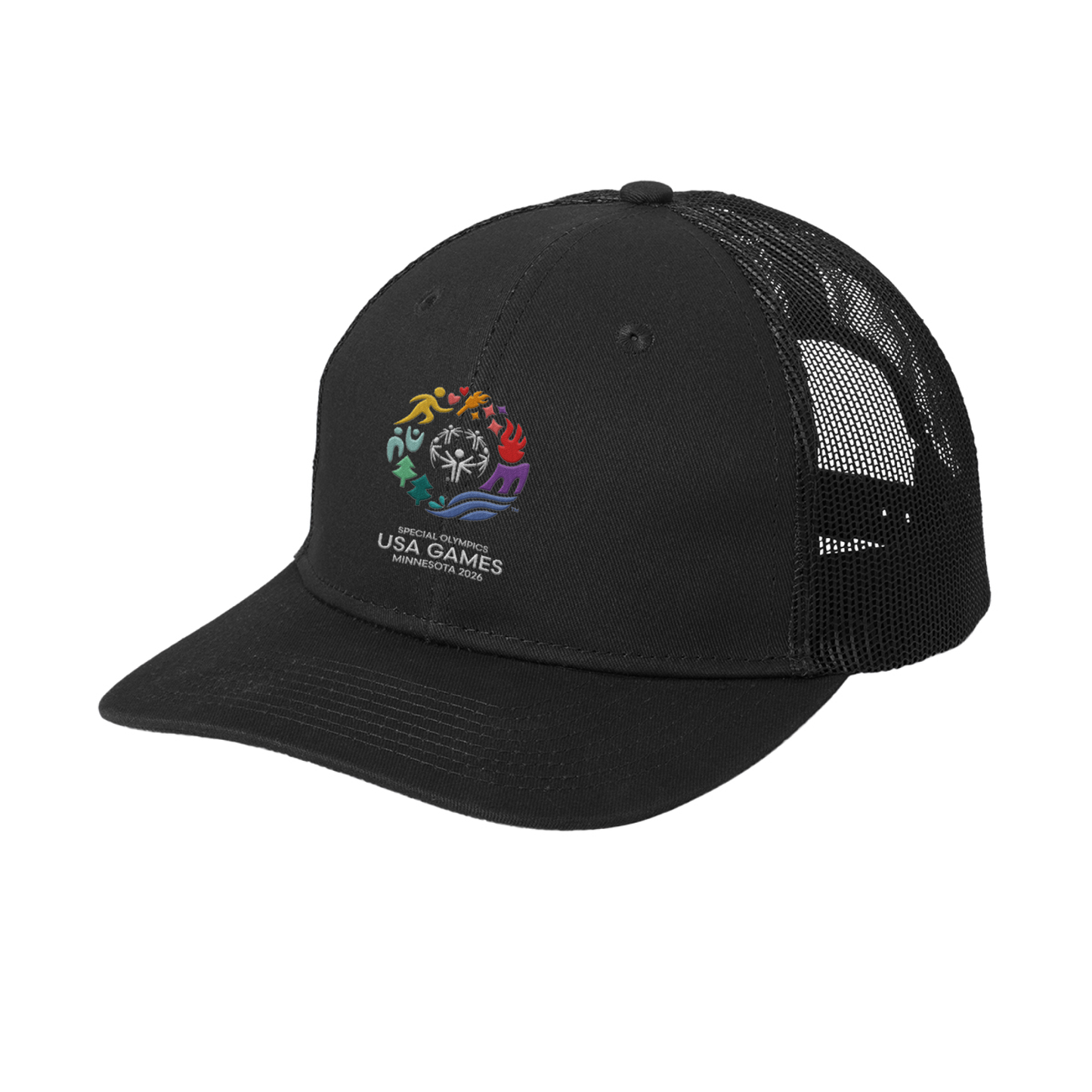 Classic Logo Embroidered Snapback Trucker Hat