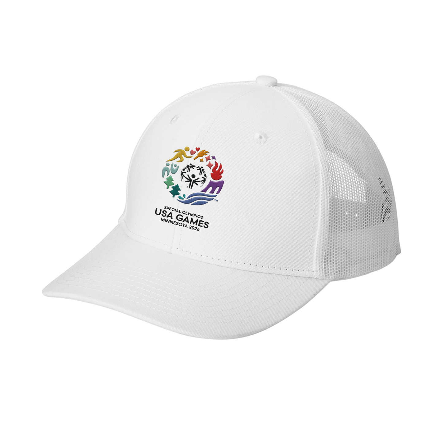 Classic Logo Embroidered Snapback Trucker Hat