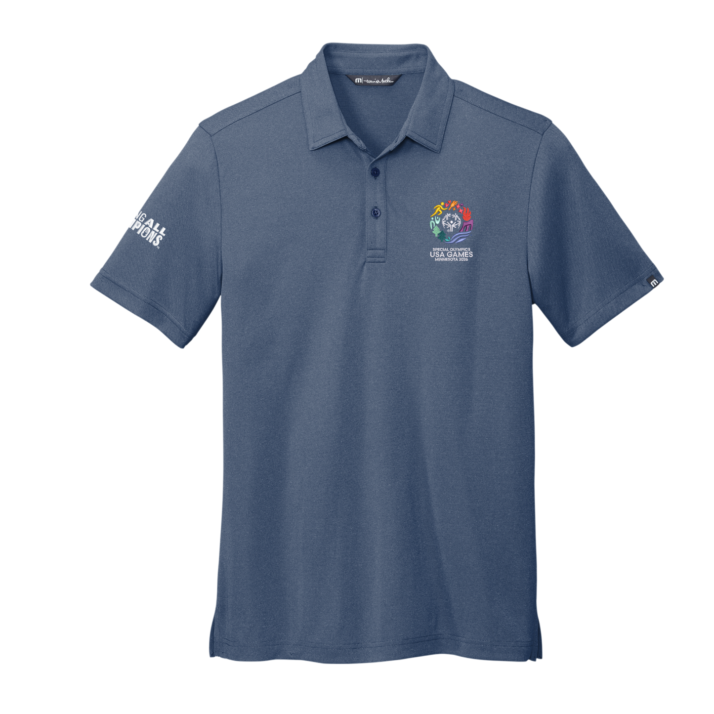 USA Games Embroidered Men's Travis Mathew Coto Performance Polo