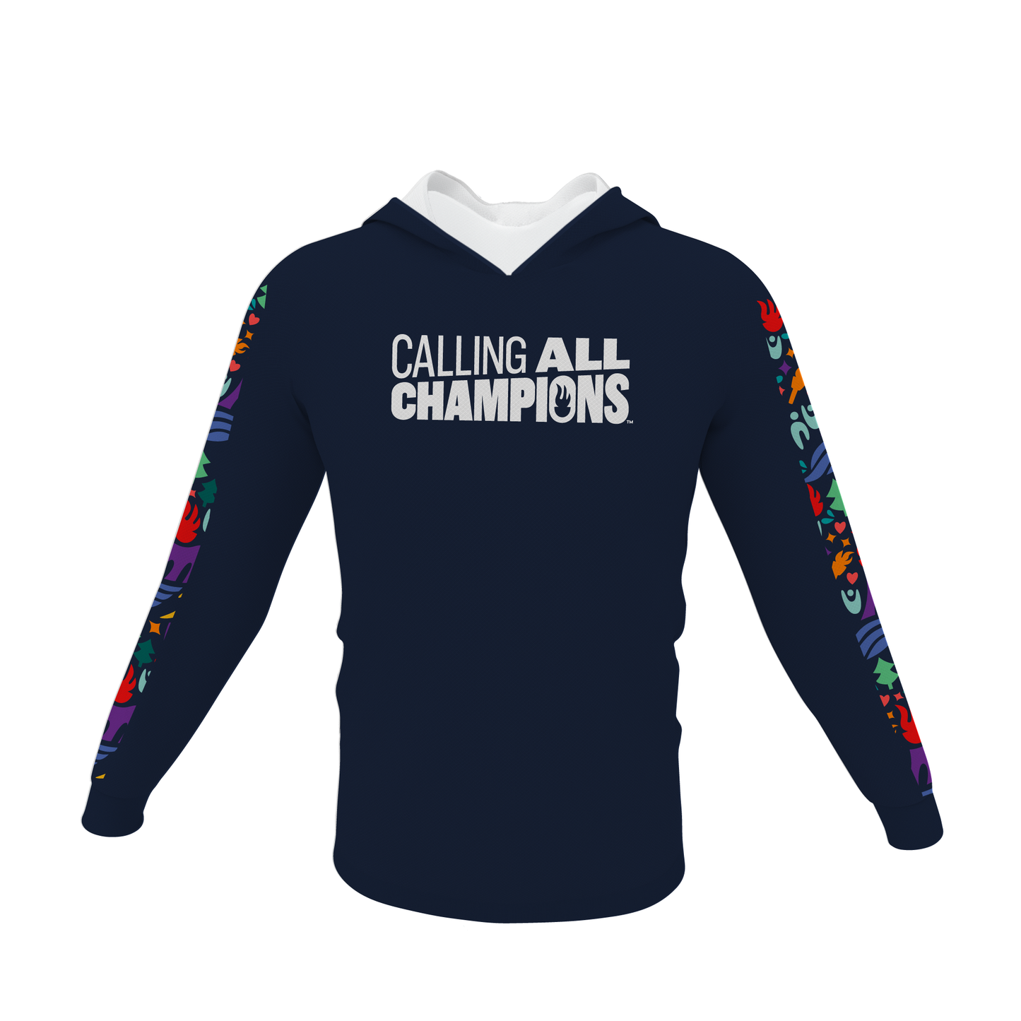 Calling All Champions Unisex Performance Long Sleeve Jersey w/ Hood