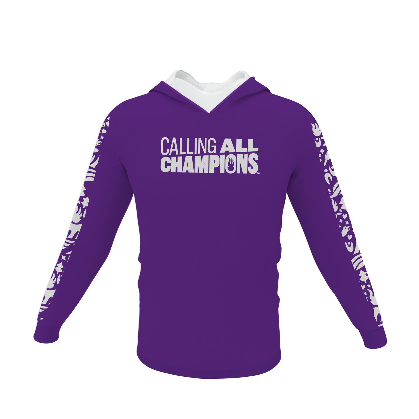Calling All Champions Unisex Performance Long Sleeve Jersey w/ Hood