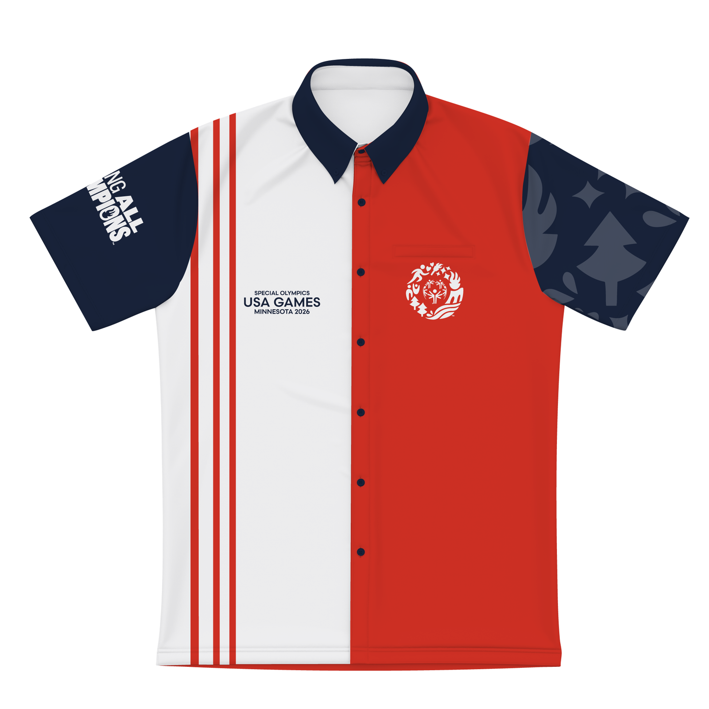 CUSTOM Classic USA Games Men's Bowling Shirt