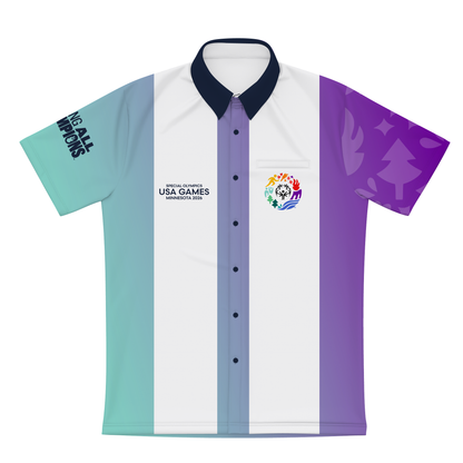 CUSTOM Classic USA Games Men's Bowling Shirt