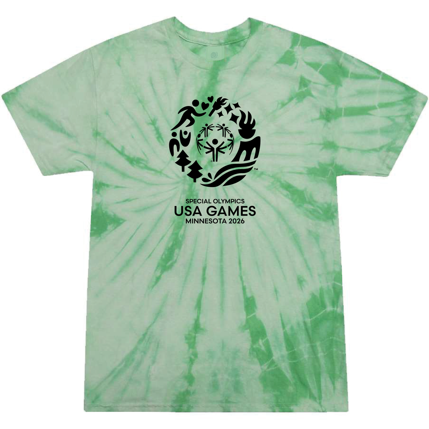 Value Classic USA Games Multi-Color Tie-Dyed T-Shirt