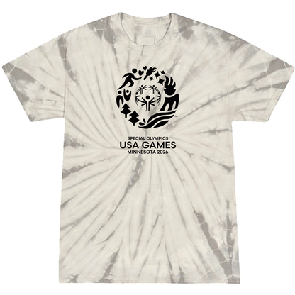 Value Classic USA Games Multi-Color Tie-Dyed T-Shirt