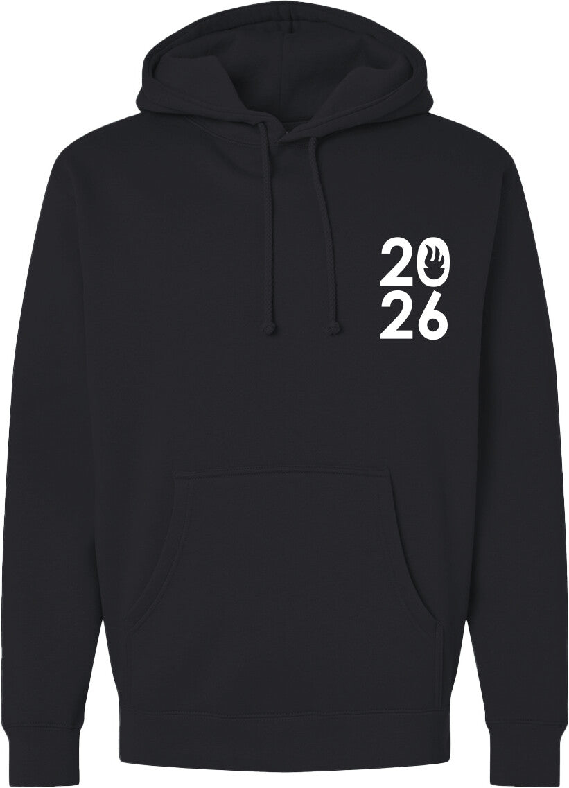 Classic USA 2026 Logo Unisex Hooded Fleece Sweatshirt