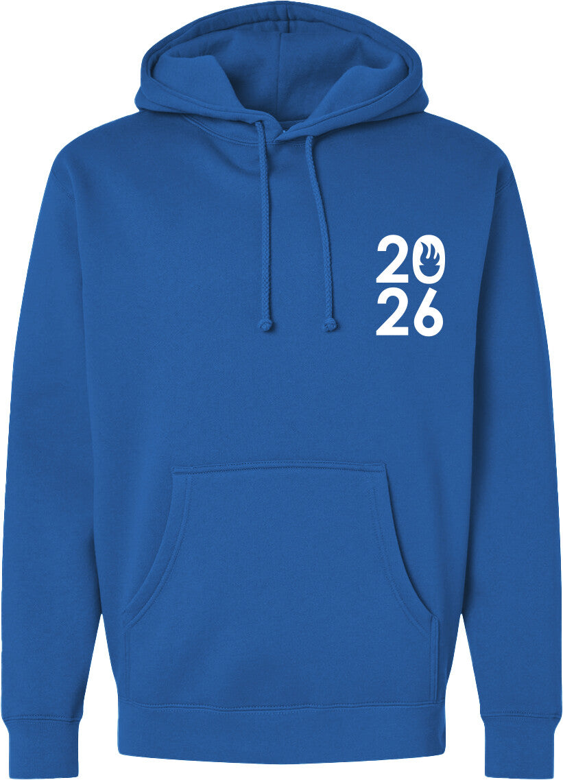 Classic USA 2026 Logo Unisex Hooded Fleece Sweatshirt