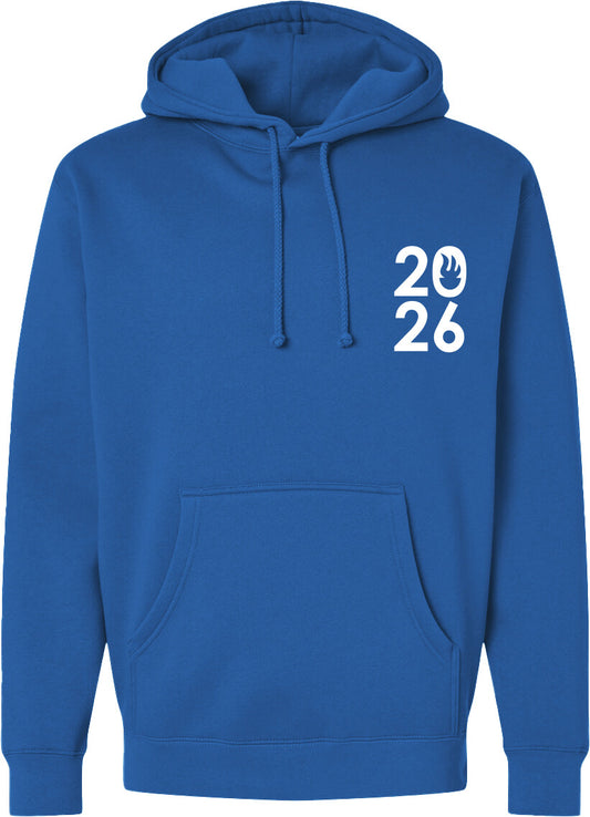 Classic USA 2026 Logo Unisex Hooded Fleece Sweatshirt