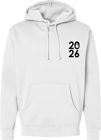 Classic USA 2026 Logo Unisex Hooded Fleece Sweatshirt