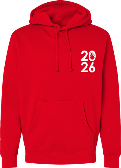 Classic USA 2026 Logo Unisex Hooded Fleece Sweatshirt