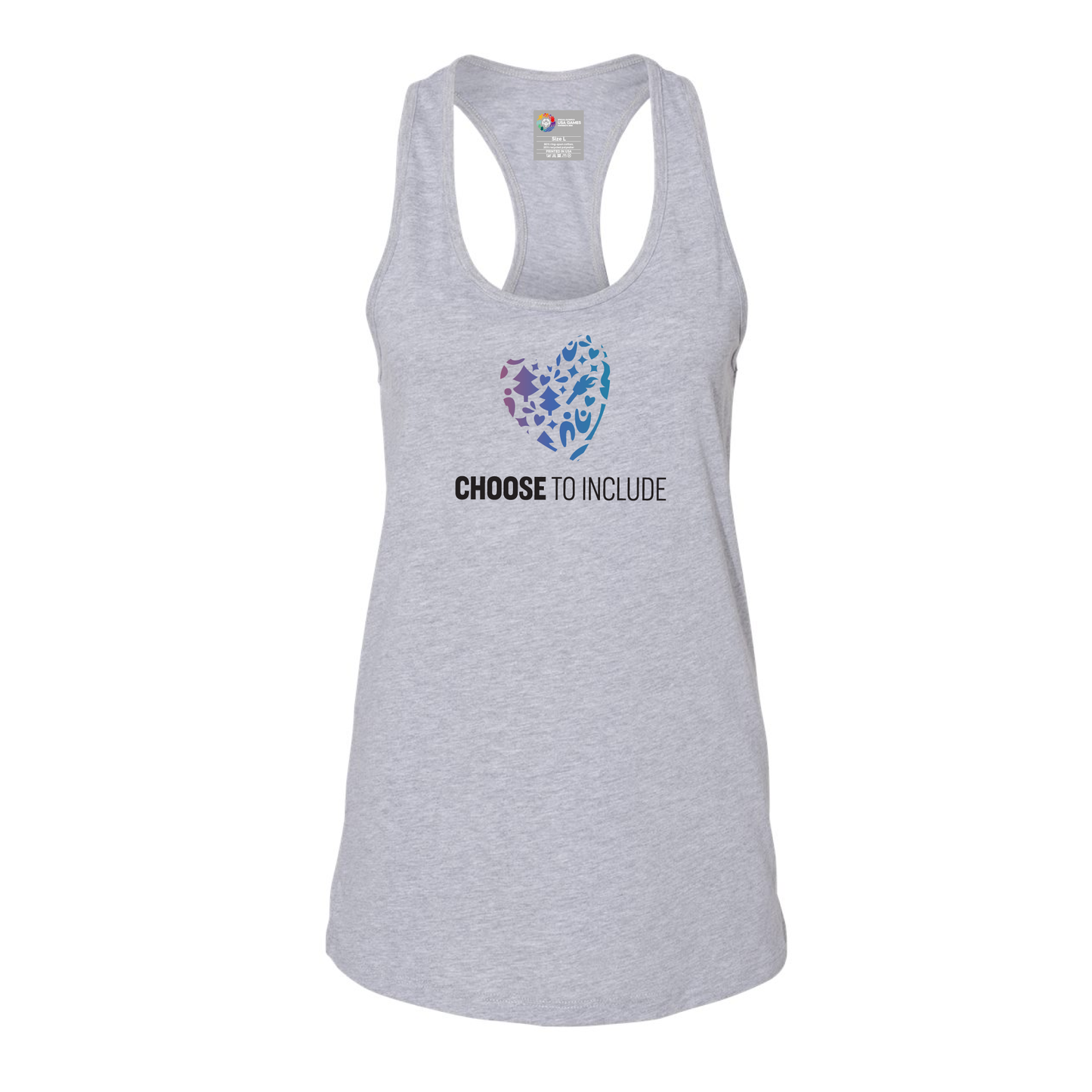 Heart of Inclusion Women's Jersey Racerback Tank