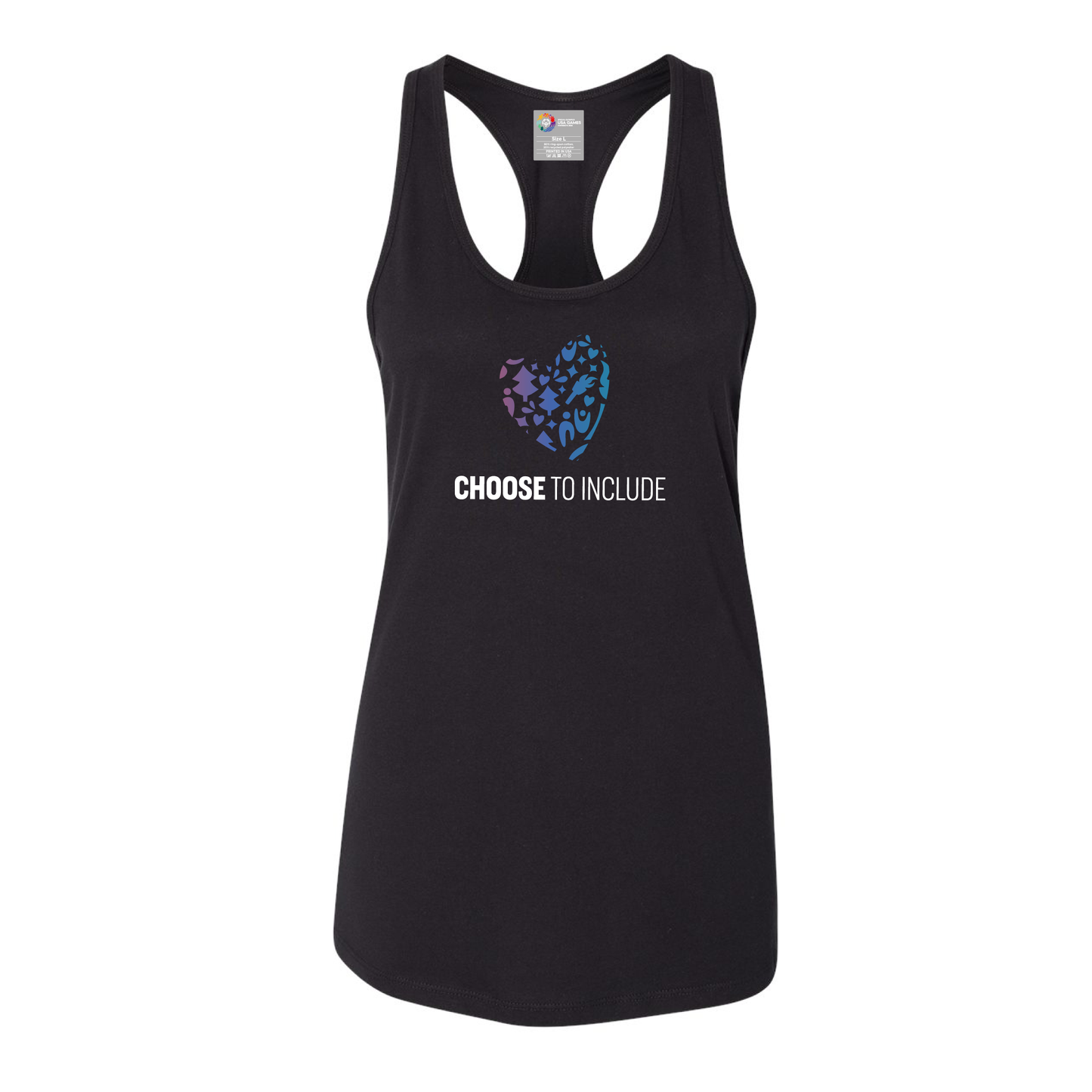 Heart of Inclusion Women's Jersey Racerback Tank