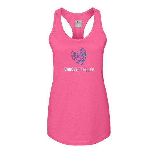 Heart of Inclusion Women's Jersey Racerback Tank