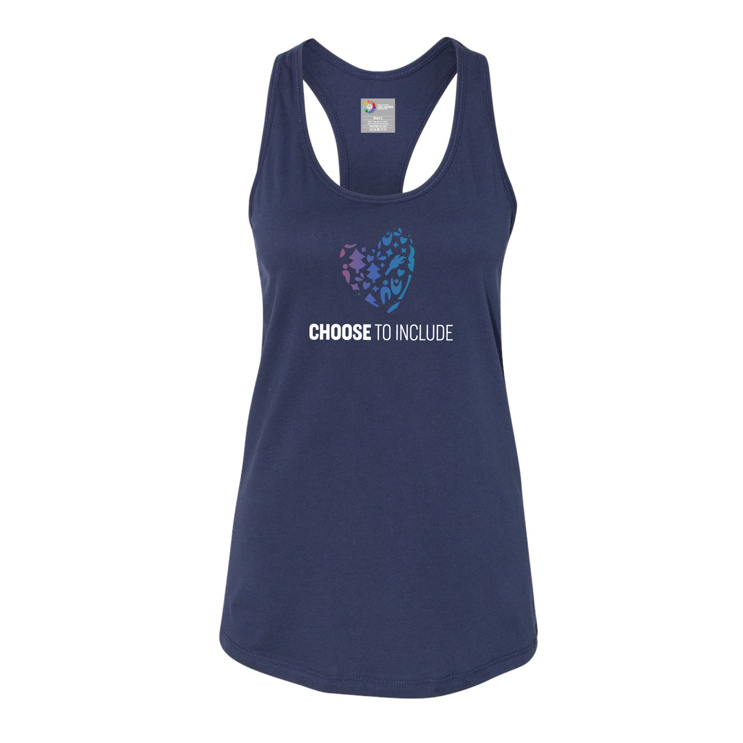 Heart of Inclusion Women's Jersey Racerback Tank