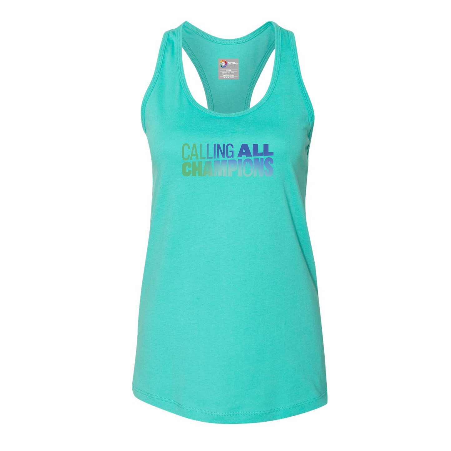 Calling All Champions™ Women's Jersey Racerback Tank