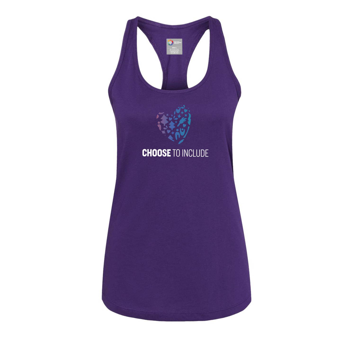 Heart of Inclusion Women's Jersey Racerback Tank