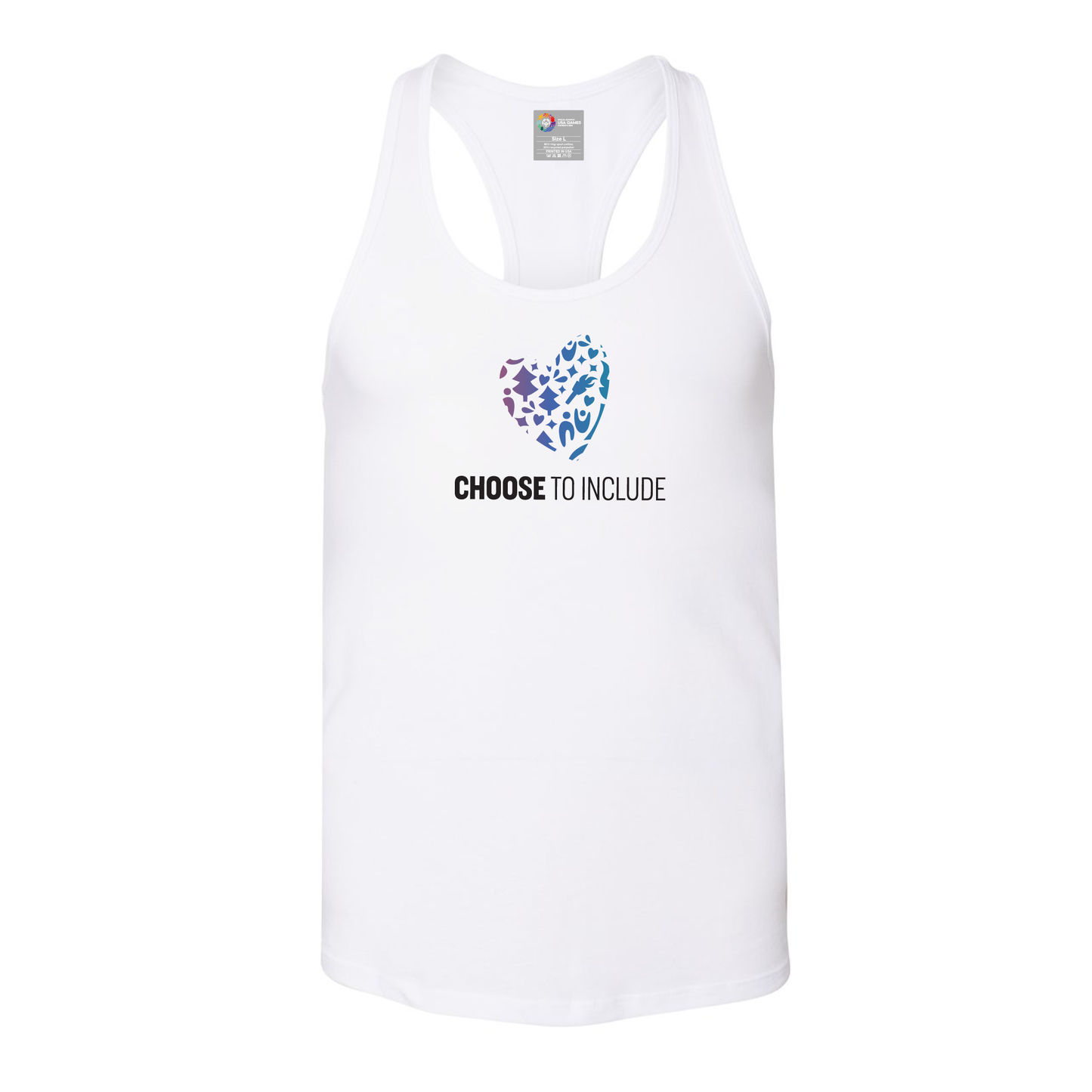 Heart of Inclusion Women's Jersey Racerback Tank