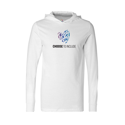 Heart of Inclusion Jersey Hooded Long Sleeve Tee