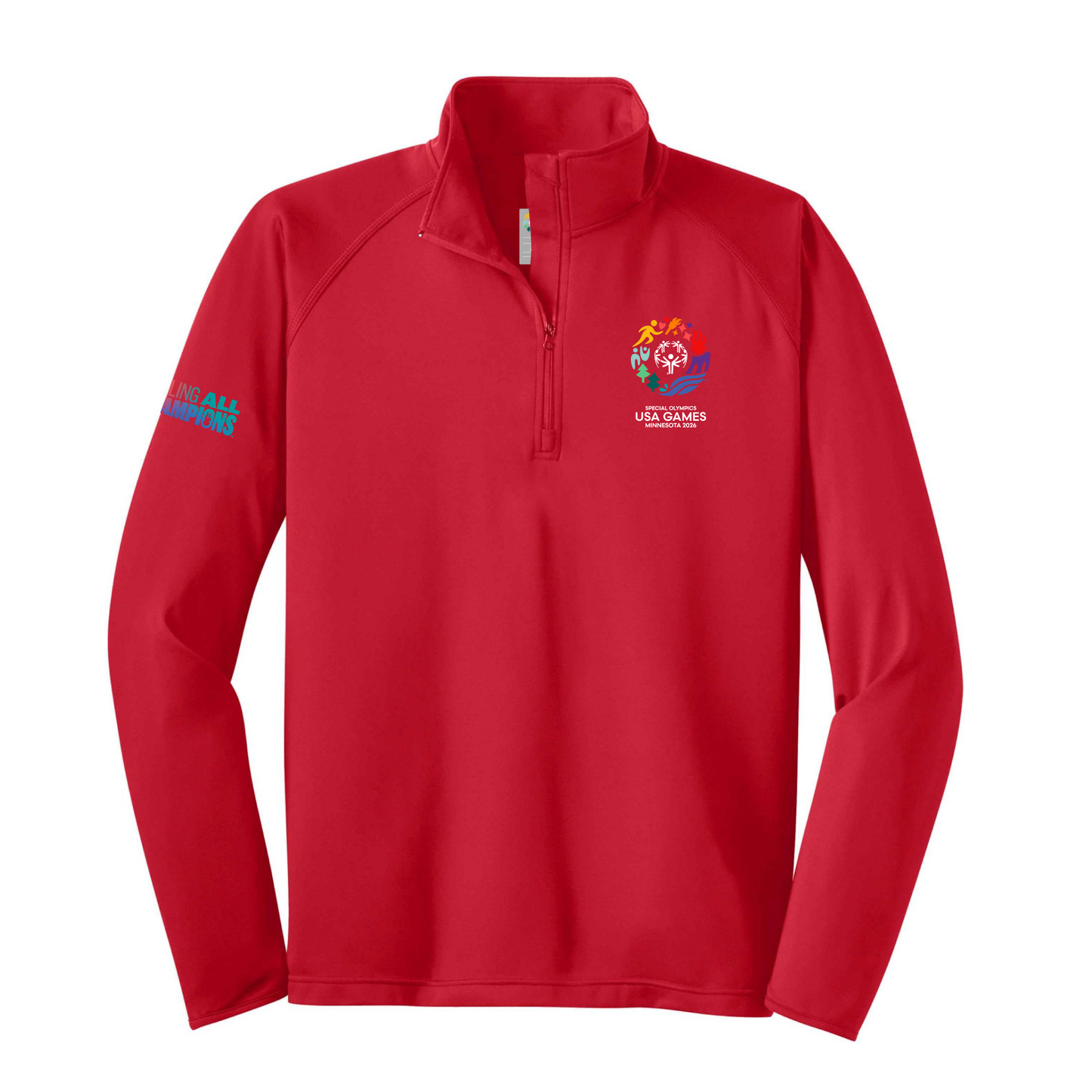 USA Games Sport-Tek® Sport-Wick® Stretch 1/4-Zip Pullover