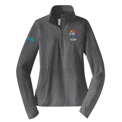 USA Games Sport-Tek Women's Sport-Wick Stretch 1/4-Zip Pullover