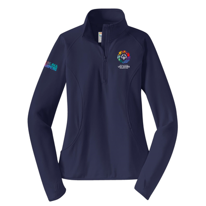 USA Games Sport-Tek Women's Sport-Wick Stretch 1/4-Zip Pullover