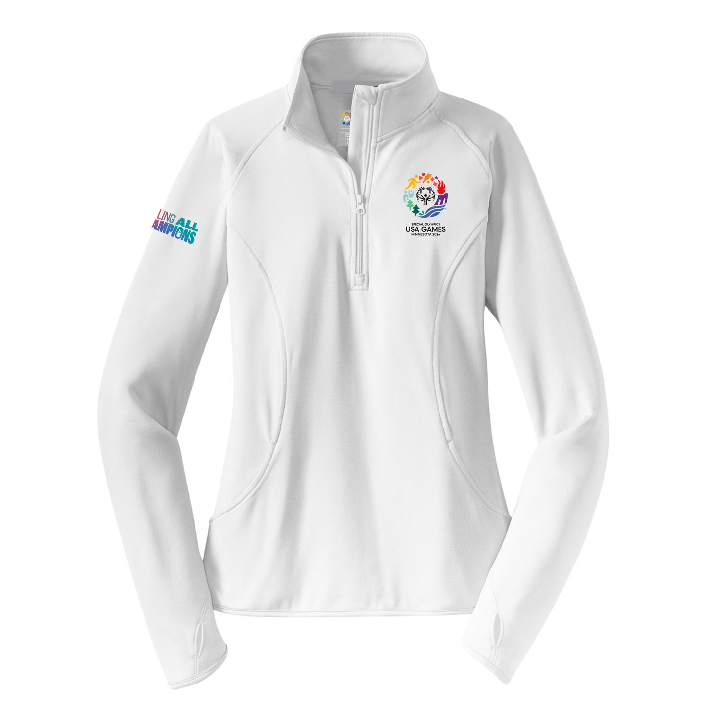 USA Games Sport-Tek Women's Sport-Wick Stretch 1/4-Zip Pullover