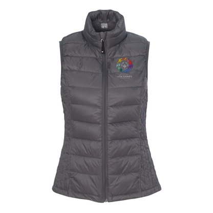 USA Games Women's 32 Degrees Weatherproof Packable Down Vest