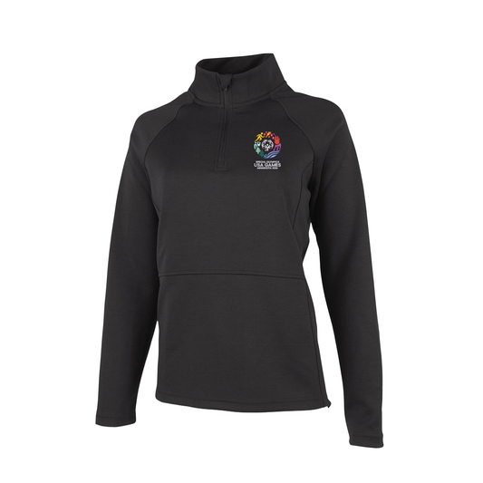 USA Games Embroidered Women's Charles River Seaport Quarter Zip
