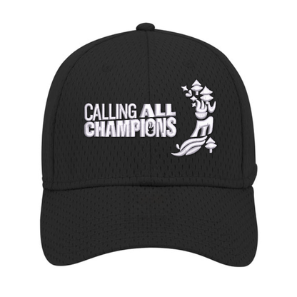 Calling All Champions Embroidered Flexfit Mesh Cap