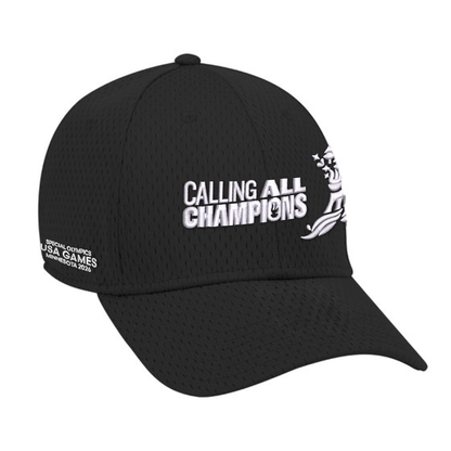 Calling All Champions Embroidered Flexfit Mesh Cap