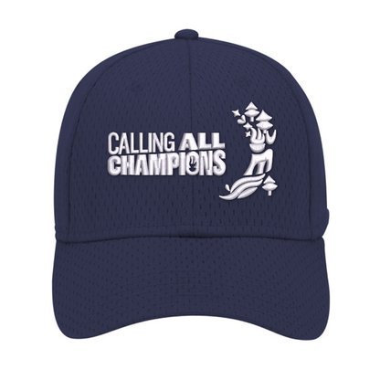 Calling All Champions Embroidered Flexfit Mesh Cap