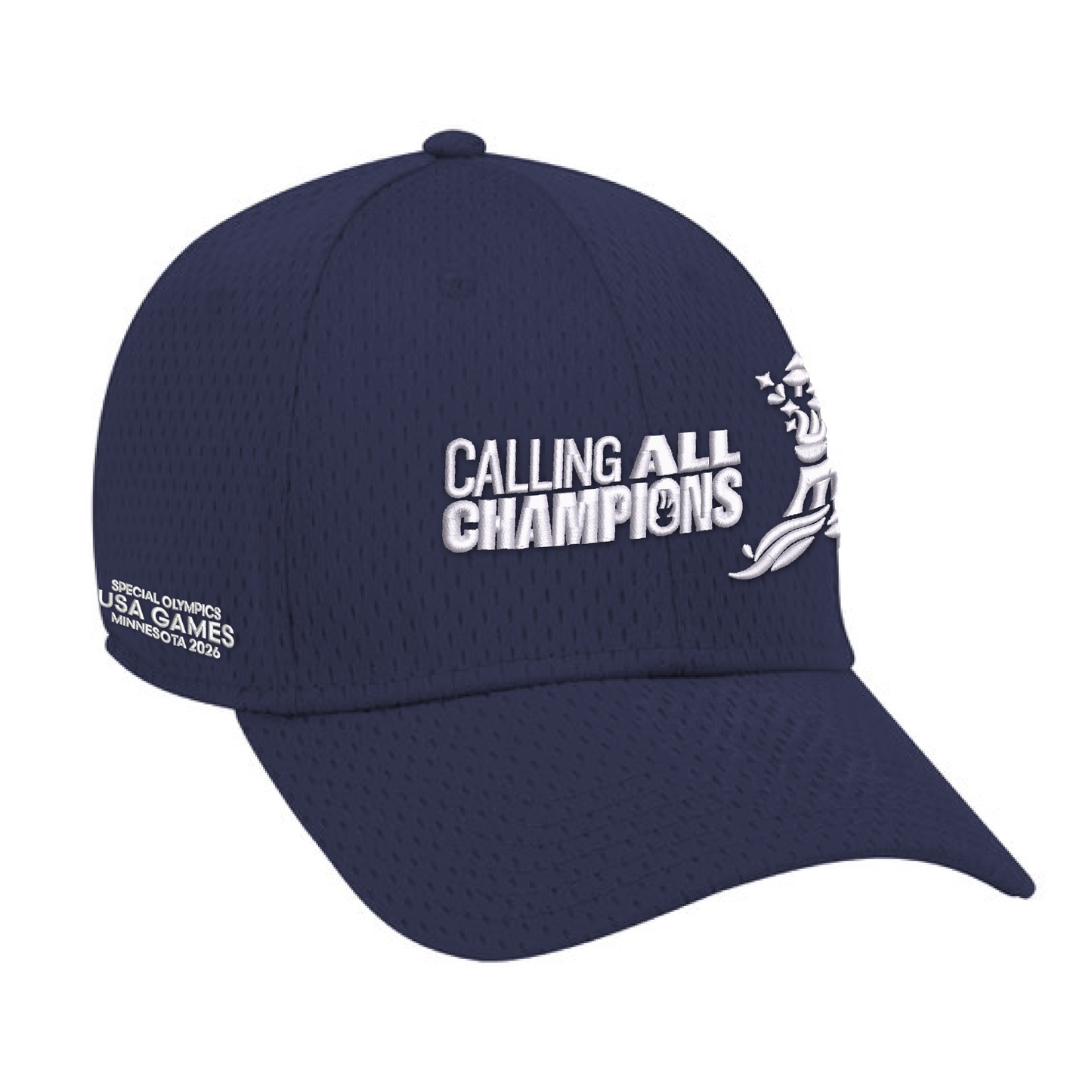 Calling All Champions Embroidered Flexfit Mesh Cap
