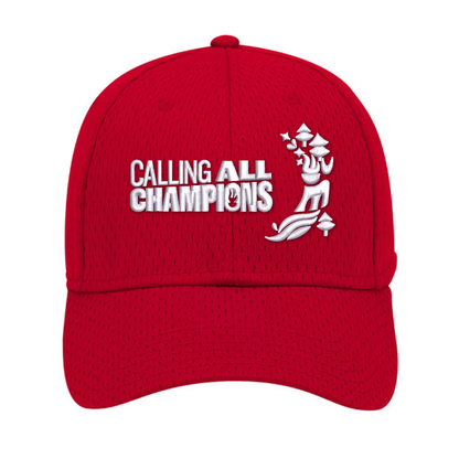 Calling All Champions Embroidered Flexfit Mesh Cap