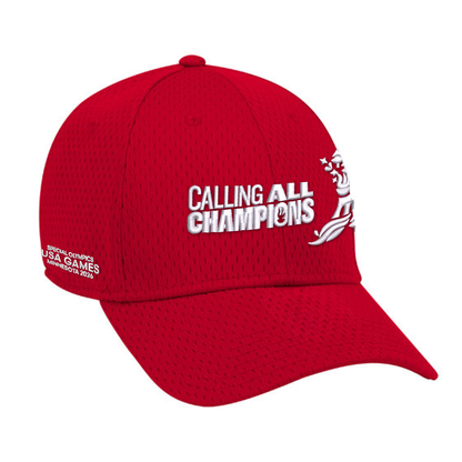 Calling All Champions Embroidered Flexfit Mesh Cap