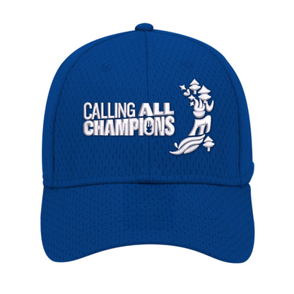 Calling All Champions Embroidered Flexfit Mesh Cap