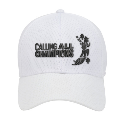 Calling All Champions Embroidered Flexfit Mesh Cap